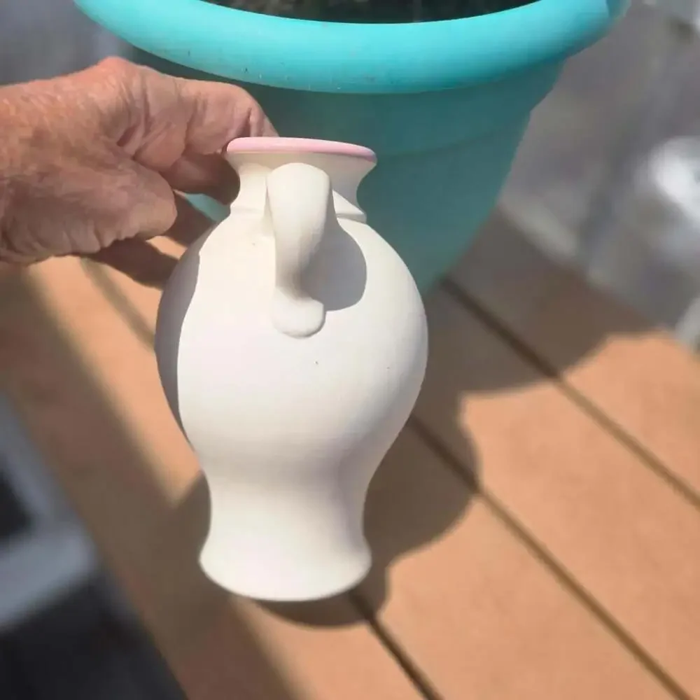 GIBS Blekinge Handmade Stoneware Vase Floral